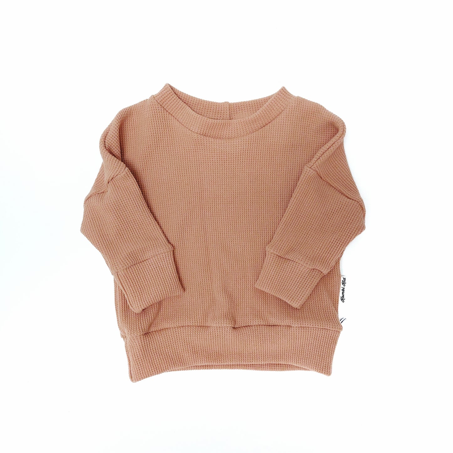 Terracotta Waffle Dolman Top