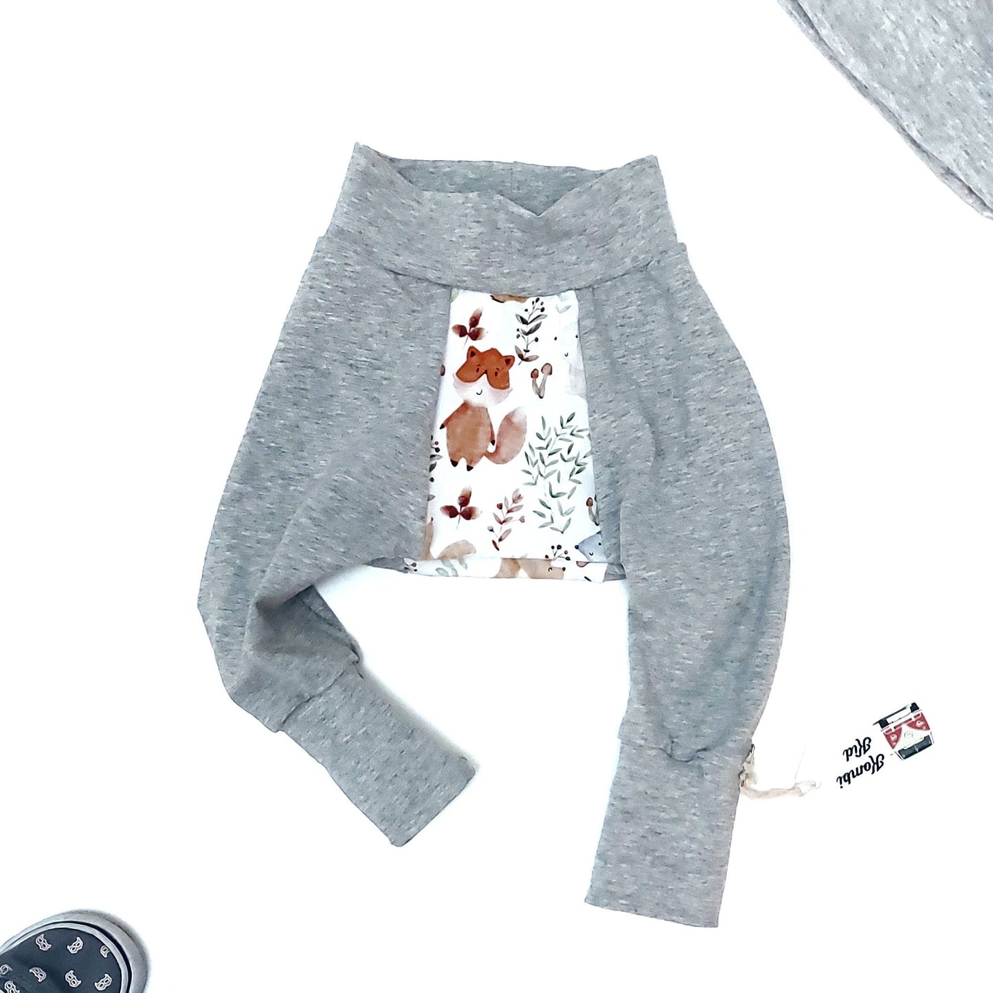 Woodland and Grey Big Butt Baby Pants