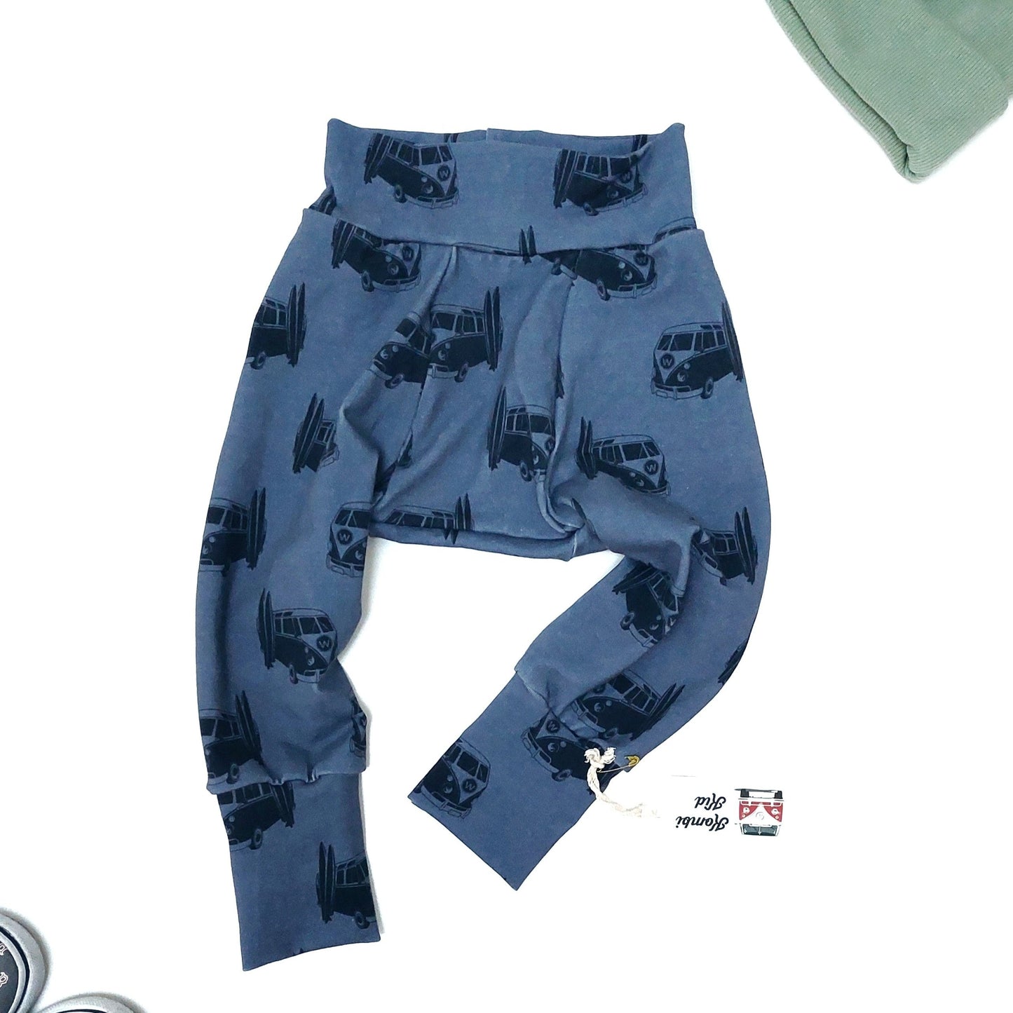 Denim Blue Camper Vans Big Butt Baby Pants