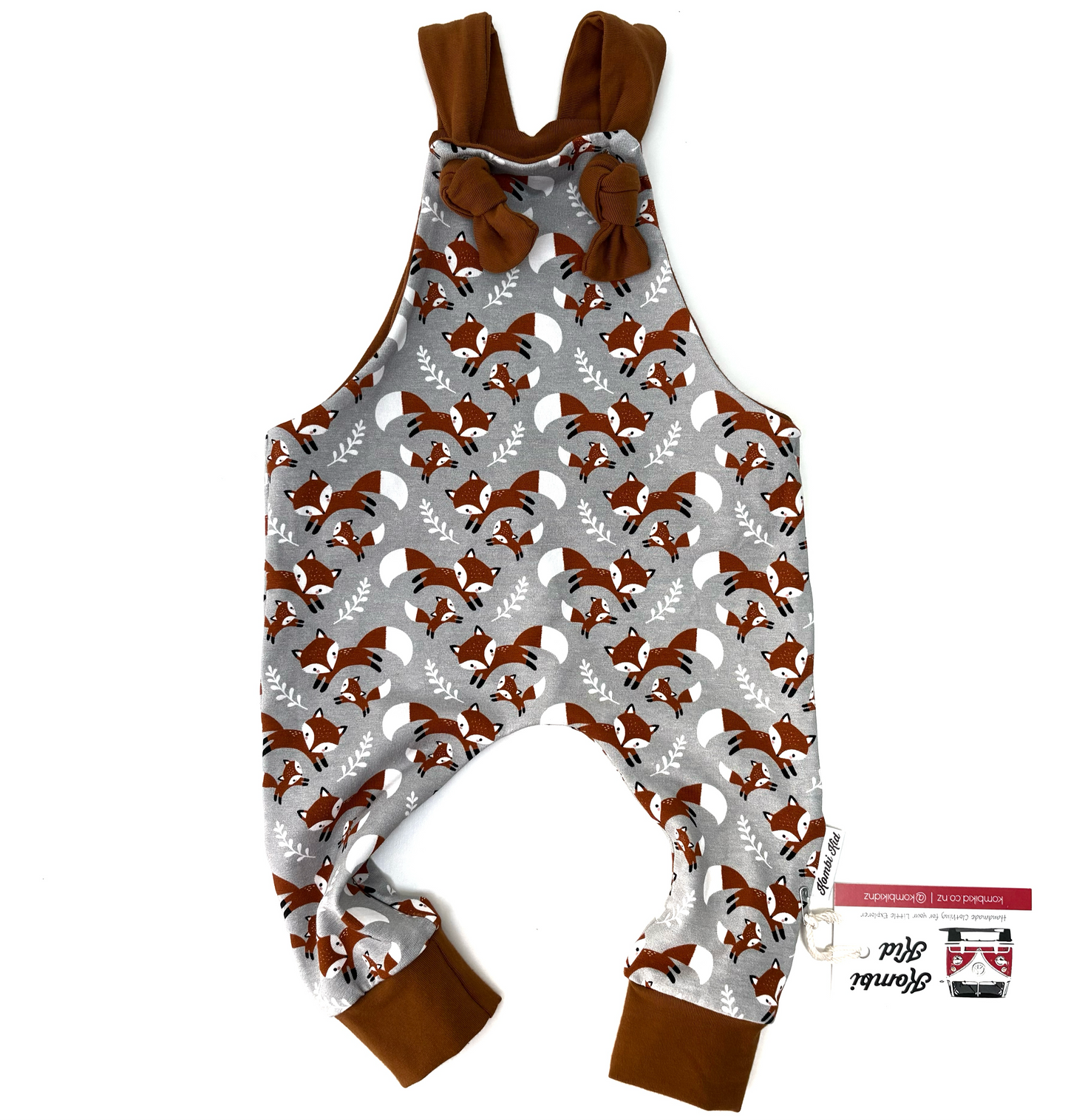Foxes on Grey Overalls