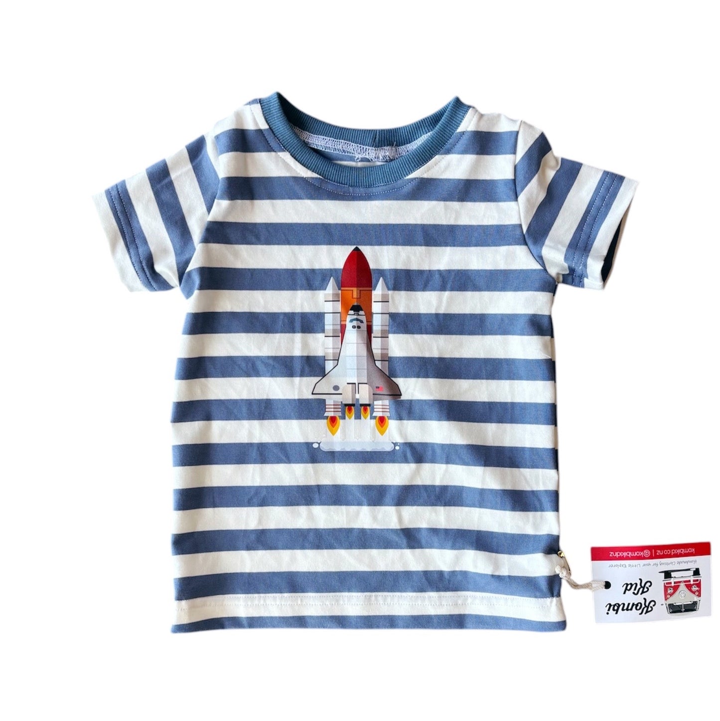 Rocket Tee in Blue Stripe