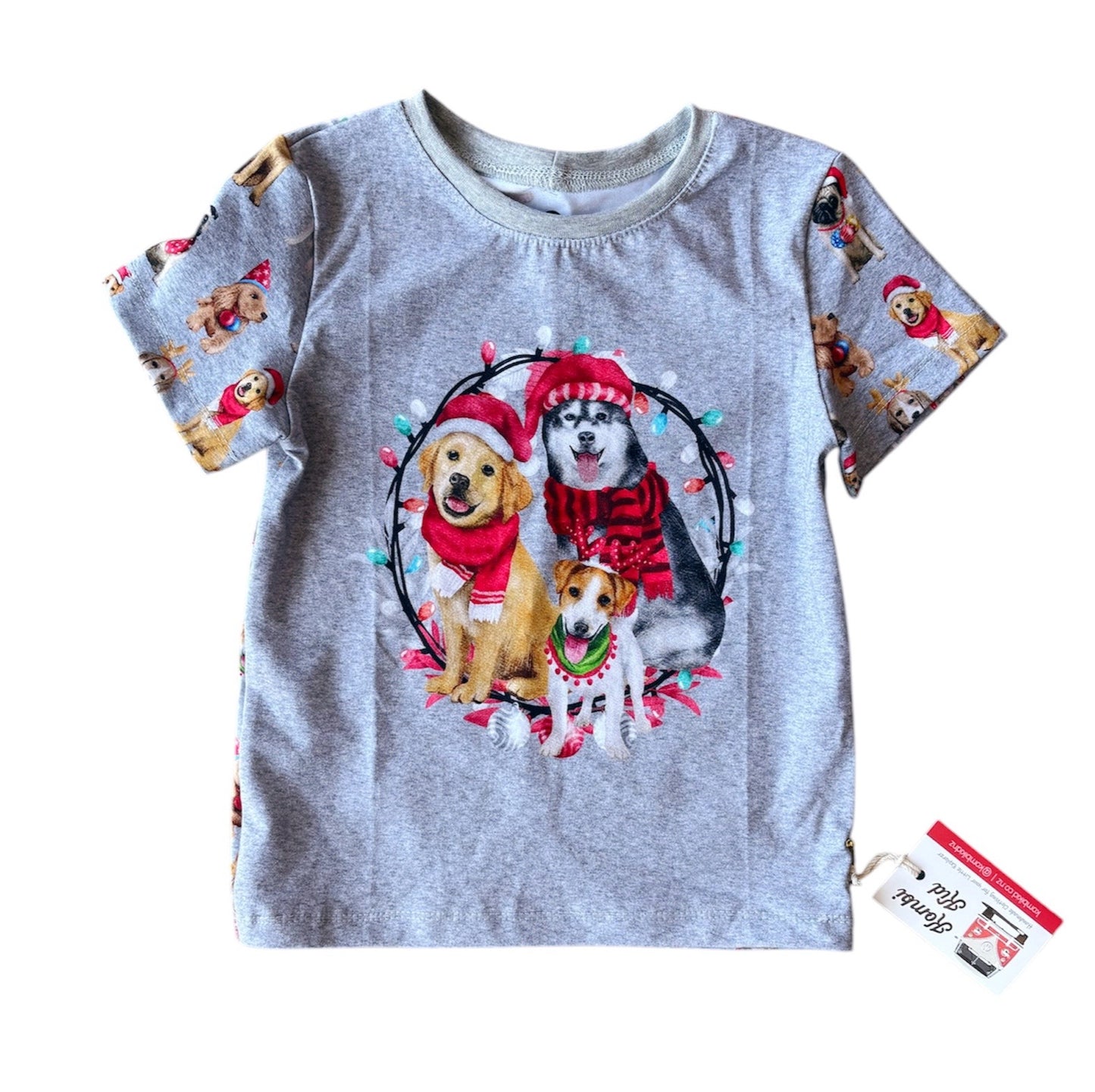 Christmas Tee Huskie and Friends