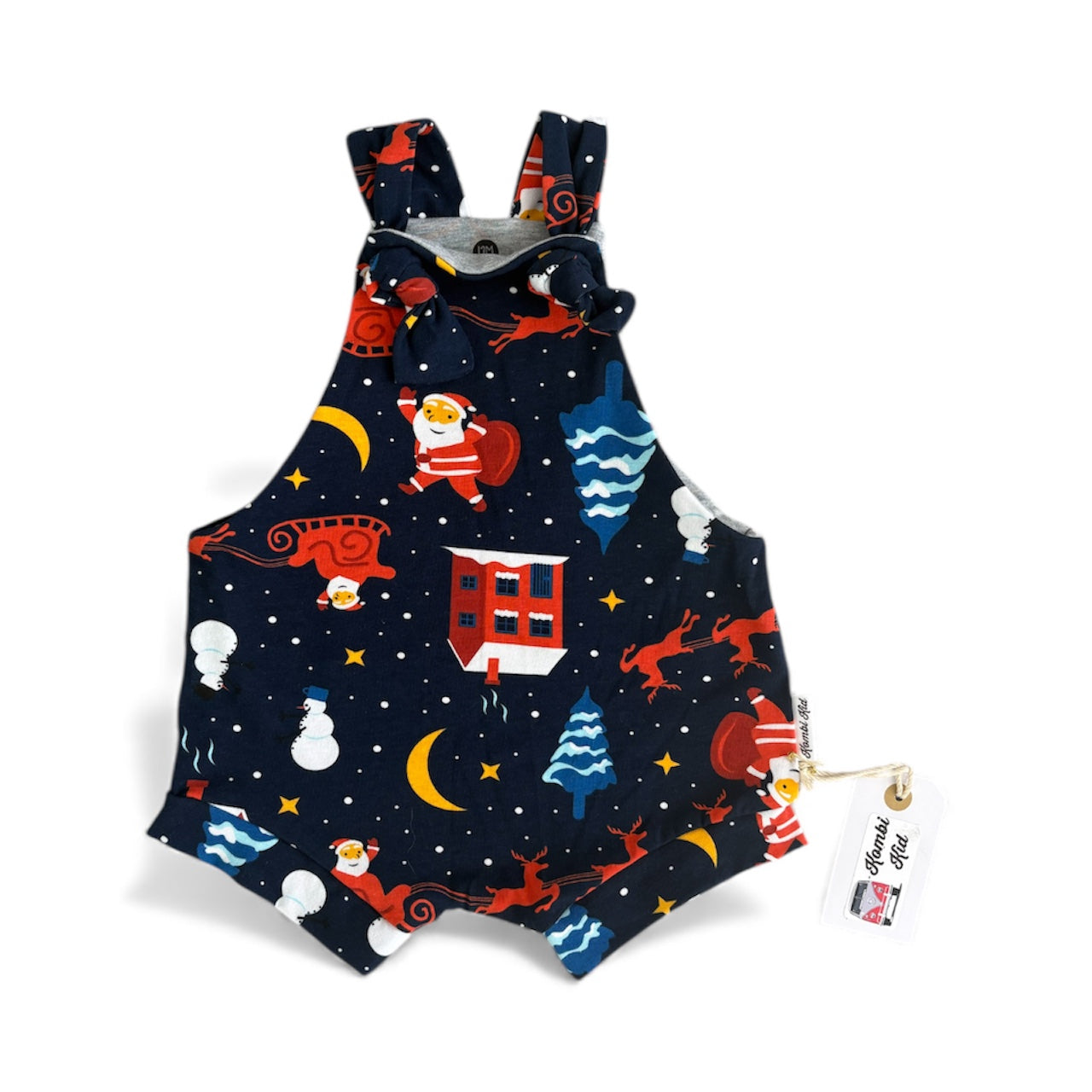 Christmas Fun Shortie Overalls