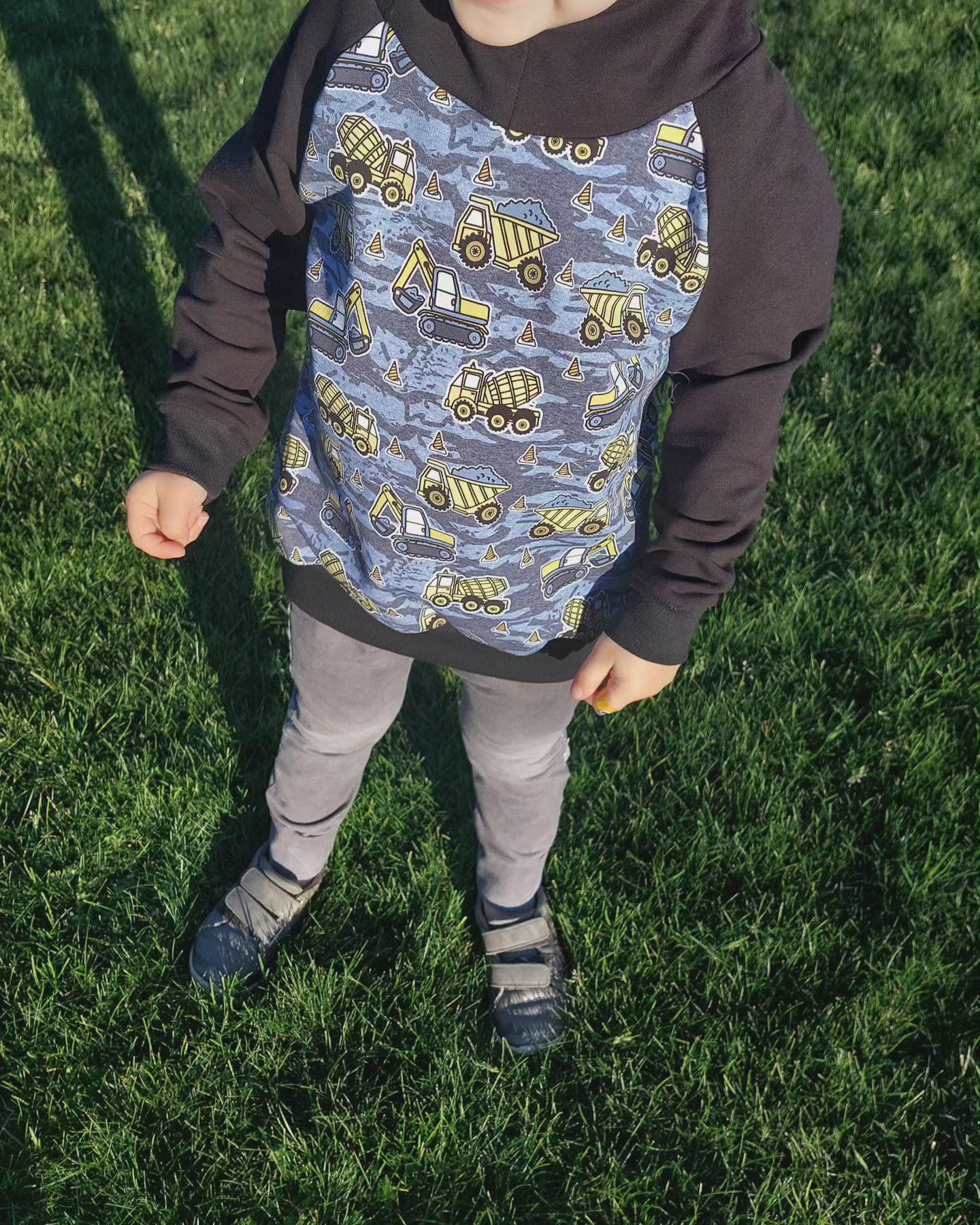 Diggers on Blue Hoodie