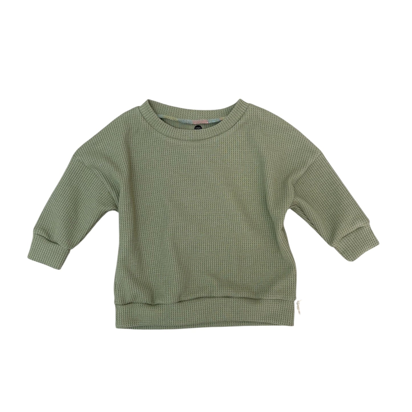 Sage Waffle Dolman Top