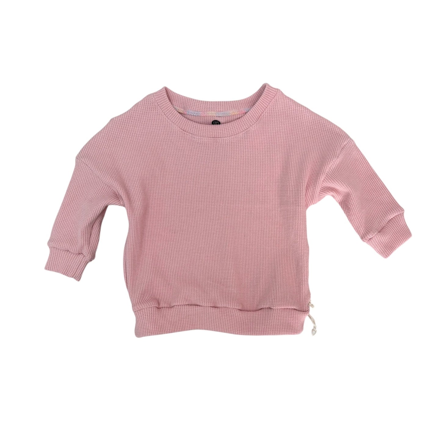 Pink Waffle Dolman Top