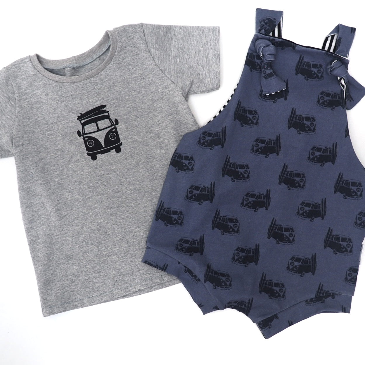 Shortie Overalls - Denim Blue Camper