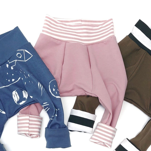 Pink and Stripes Big Butt Baby Pants