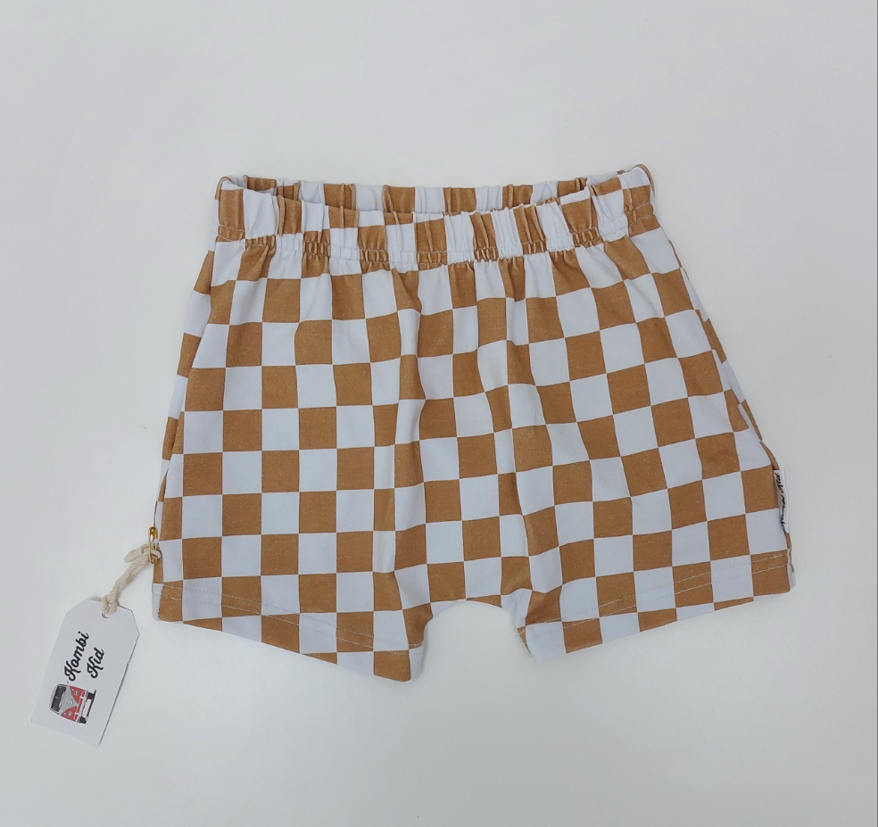 Check shorts - Honey