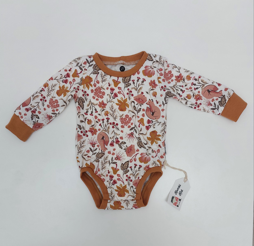 Wild meadow and Foxes Bodysuit