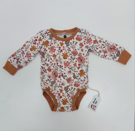 Wild meadow and Foxes Bodysuit