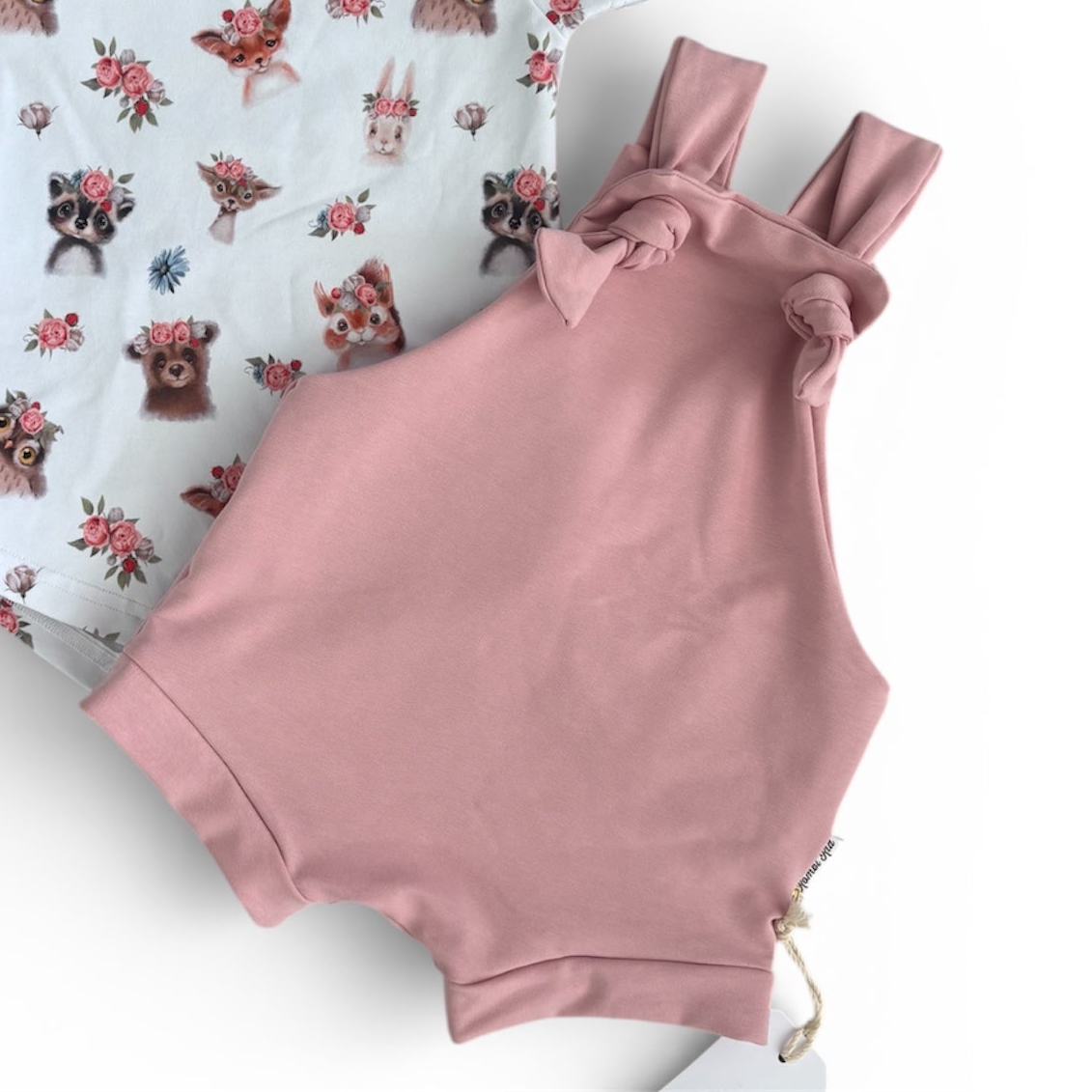 Pink Shortie Overalls