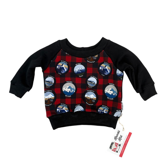 Alpine Crew Jumper - Red Check