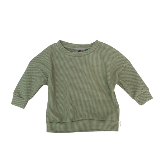 Sage Waffle Dolman Top