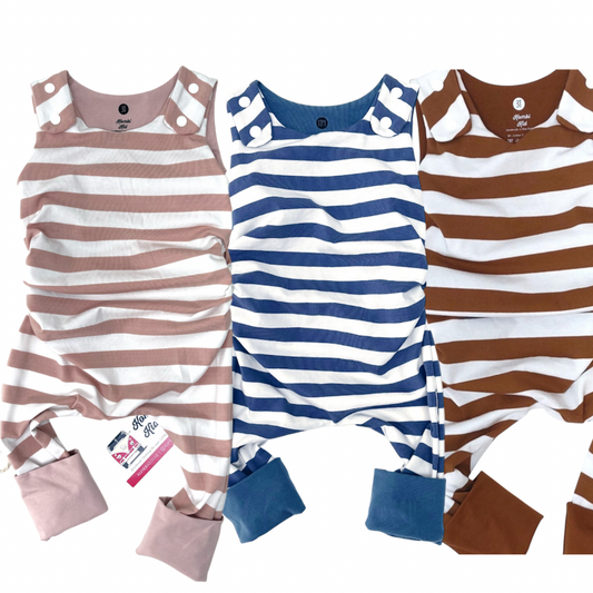 Stripes Grow With Me Romper