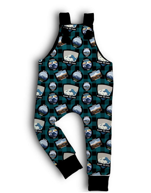 Alpine Overalls - Teal Check